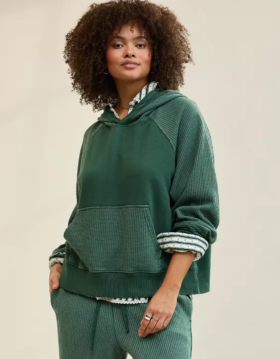 Aerie Essential Waffle Hoodie