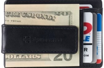 Alpine Swiss Harper Mens RFID Slim Money Clip Front Pocket Wallet Minimalist Leather ID Card Holder