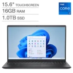 Dell 15.6″ Touchscreen Laptop – Intel Core i7-1355U – FHD (1920×1080) – 16GB RAM – 1TB SSD – Windows 11
