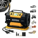 AstroAI Tire Inflator Air Compressor Portable Electric Pump, 150 PSI Air Pump with Dual Metal Motors Dual Power Sources 12V DC/110V AC for Car Bicycle Motorcycle Ball Air Mattress, for Gift